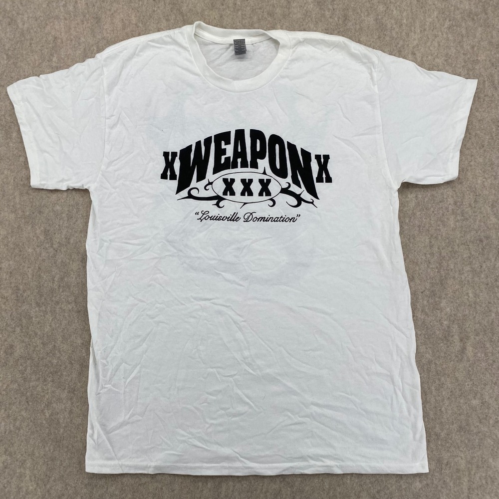 XWeaponX Louisville Domination Hardcore Shirt White Large